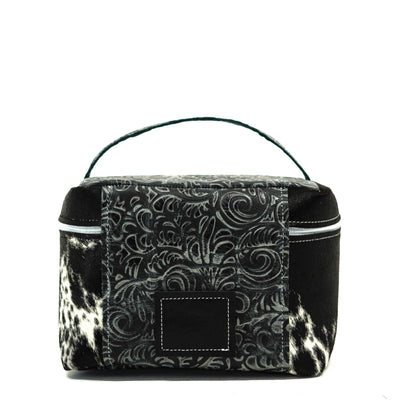 Train Station - Black & White w/ Smokey Caracole-Train Station-Western-Cowhide-Bags-Handmade-Products-Gifts-Dancing Cactus Designs