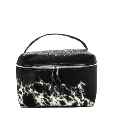Train Station - Black & White w/ Smokey Caracole-Train Station-Western-Cowhide-Bags-Handmade-Products-Gifts-Dancing Cactus Designs