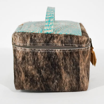 Train Station - Brindle w/ Caribean Croc-Train Station-Western-Cowhide-Bags-Handmade-Products-Gifts-Dancing Cactus Designs