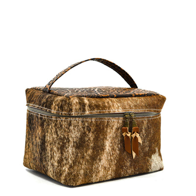 Train Station - Dapple w/ Honey Tool-Train Station-Western-Cowhide-Bags-Handmade-Products-Gifts-Dancing Cactus Designs