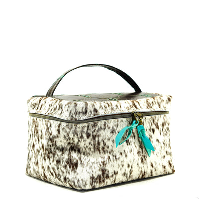 Train Station - Speckled Longhorn w/ Mint Chocolate Skulls-Train Station-Western-Cowhide-Bags-Handmade-Products-Gifts-Dancing Cactus Designs