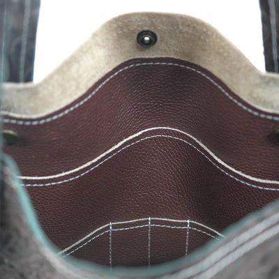 Trisha - All Embossed w/ Dark Chocolate Tool-Trisha-Western-Cowhide-Bags-Handmade-Products-Gifts-Dancing Cactus Designs