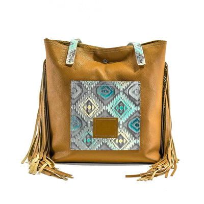 Trisha - All Embossed w/ Royston Aztec-Trisha-Western-Cowhide-Bags-Handmade-Products-Gifts-Dancing Cactus Designs