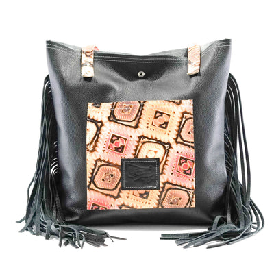 Trisha - Brindle w/ Moab Aztec-Trisha-Western-Cowhide-Bags-Handmade-Products-Gifts-Dancing Cactus Designs
