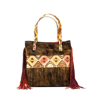 Trisha - Brindle w/ Moab Aztec-Trisha-Western-Cowhide-Bags-Handmade-Products-Gifts-Dancing Cactus Designs