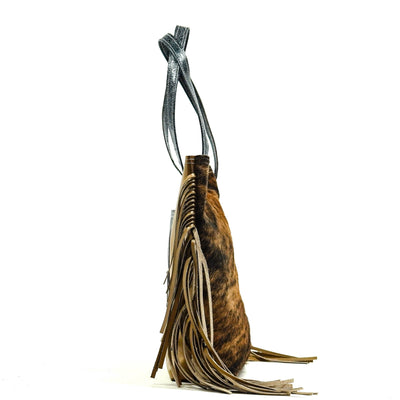 Trisha - Brindle w/ No Embossed-Trisha-Western-Cowhide-Bags-Handmade-Products-Gifts-Dancing Cactus Designs