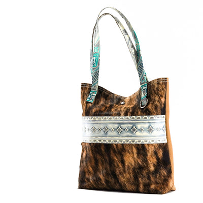 Trisha - Brindle w/ Royston Navajo-Trisha-Western-Cowhide-Bags-Handmade-Products-Gifts-Dancing Cactus Designs