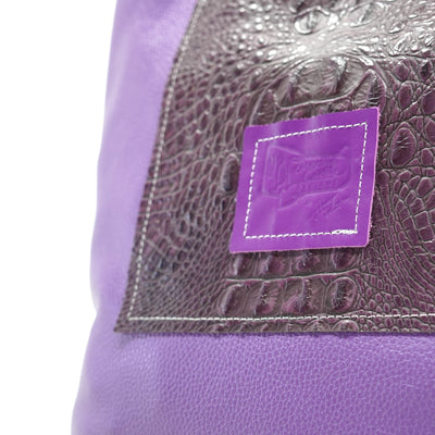 Trisha - Dapple w/ Amethyst Croc-Trisha-Western-Cowhide-Bags-Handmade-Products-Gifts-Dancing Cactus Designs
