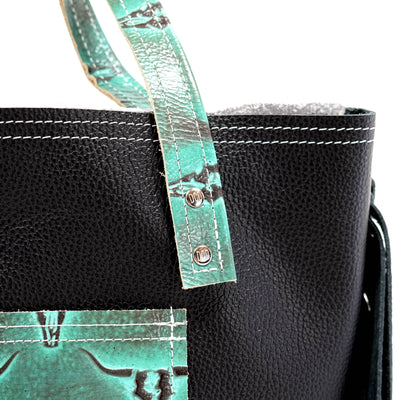 Trisha - Dapple w/ Royston Skulls-Trisha-Western-Cowhide-Bags-Handmade-Products-Gifts-Dancing Cactus Designs