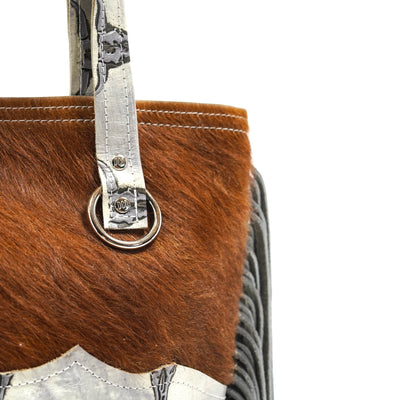 Trisha - Dapple w/ Smoke Show Skulls-Trisha-Western-Cowhide-Bags-Handmade-Products-Gifts-Dancing Cactus Designs