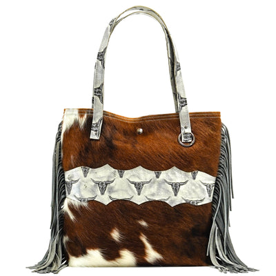Trisha - Dapple w/ Smoke Show Skulls-Trisha-Western-Cowhide-Bags-Handmade-Products-Gifts-Dancing Cactus Designs