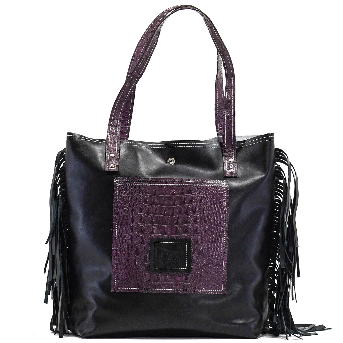 Trisha - Exotic Brindle w/ No Embossed-Trisha-Western-Cowhide-Bags-Handmade-Products-Gifts-Dancing Cactus Designs