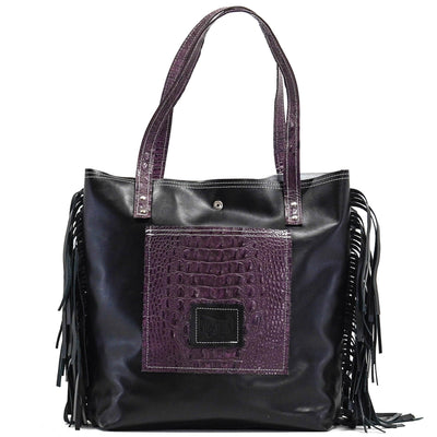 Trisha - Exotic Brindle w/ No Embossed-Trisha-Western-Cowhide-Bags-Handmade-Products-Gifts-Dancing Cactus Designs