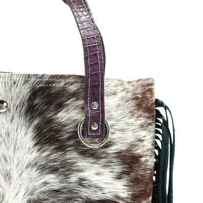 Trisha - Exotic Brindle w/ No Embossed-Trisha-Western-Cowhide-Bags-Handmade-Products-Gifts-Dancing Cactus Designs