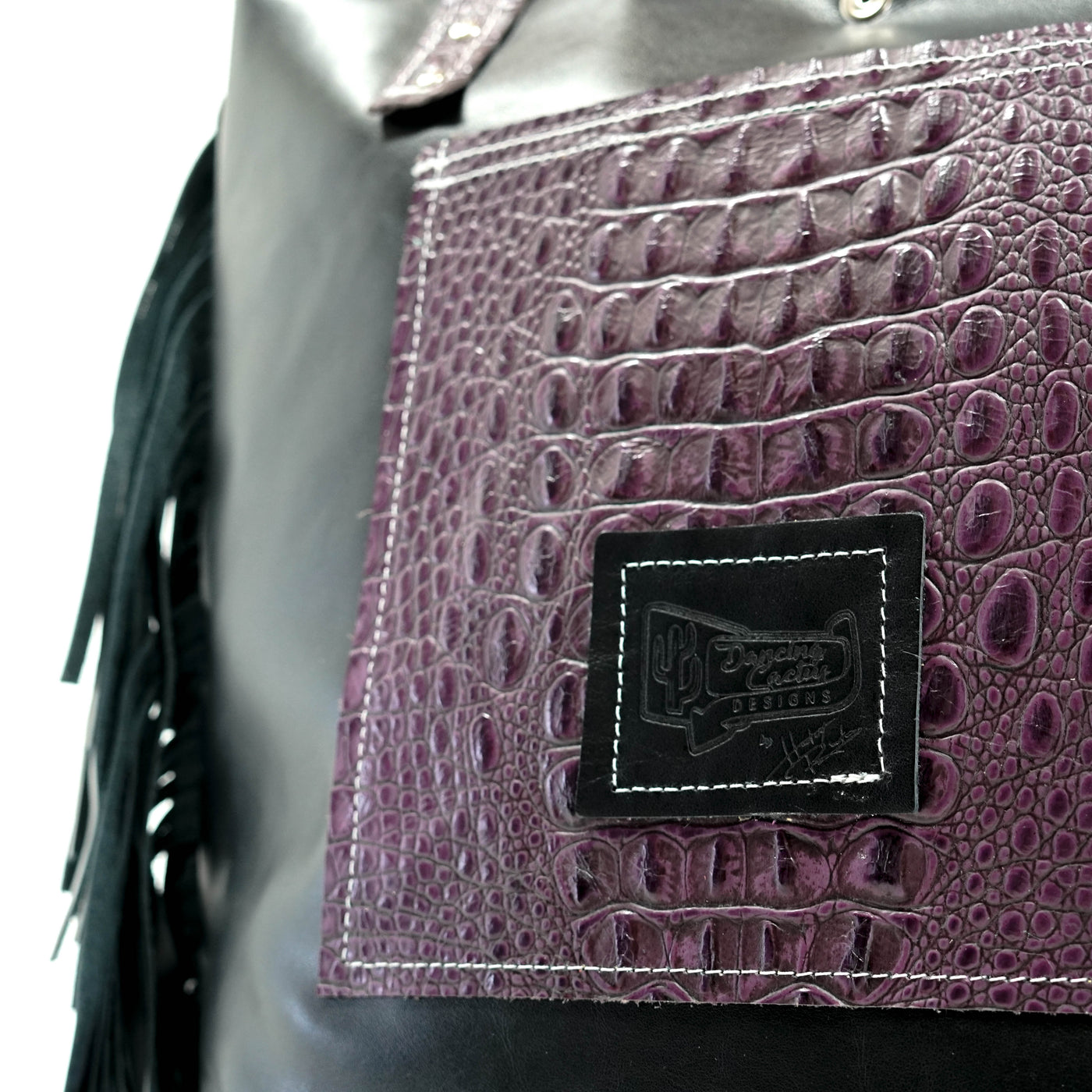 Trisha - Exotic Brindle w/ No Embossed-Trisha-Western-Cowhide-Bags-Handmade-Products-Gifts-Dancing Cactus Designs