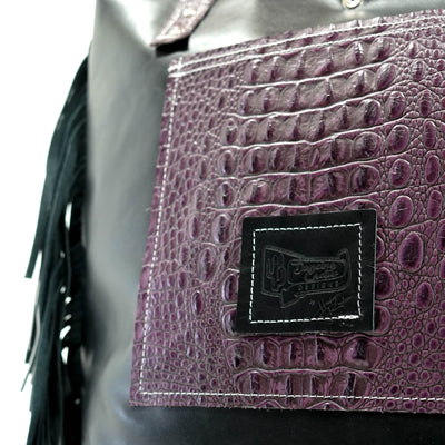 Trisha - Exotic Brindle w/ No Embossed-Trisha-Western-Cowhide-Bags-Handmade-Products-Gifts-Dancing Cactus Designs