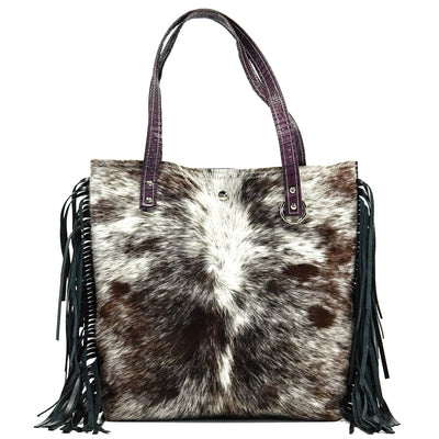 Trisha - Exotic Brindle w/ No Embossed-Trisha-Western-Cowhide-Bags-Handmade-Products-Gifts-Dancing Cactus Designs