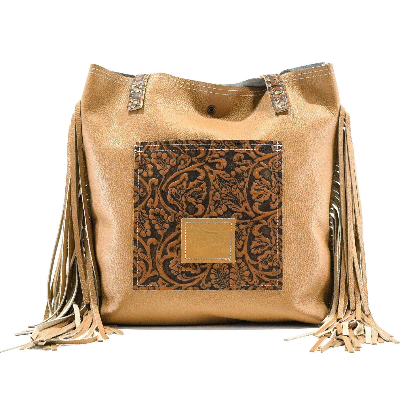 Trisha - Longhorn w/ Honey Tool-Trisha-Western-Cowhide-Bags-Handmade-Products-Gifts-Dancing Cactus Designs