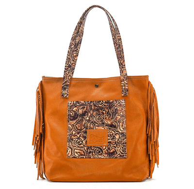 Trisha - Longhorn w/ No Embossed-Trisha-Western-Cowhide-Bags-Handmade-Products-Gifts-Dancing Cactus Designs