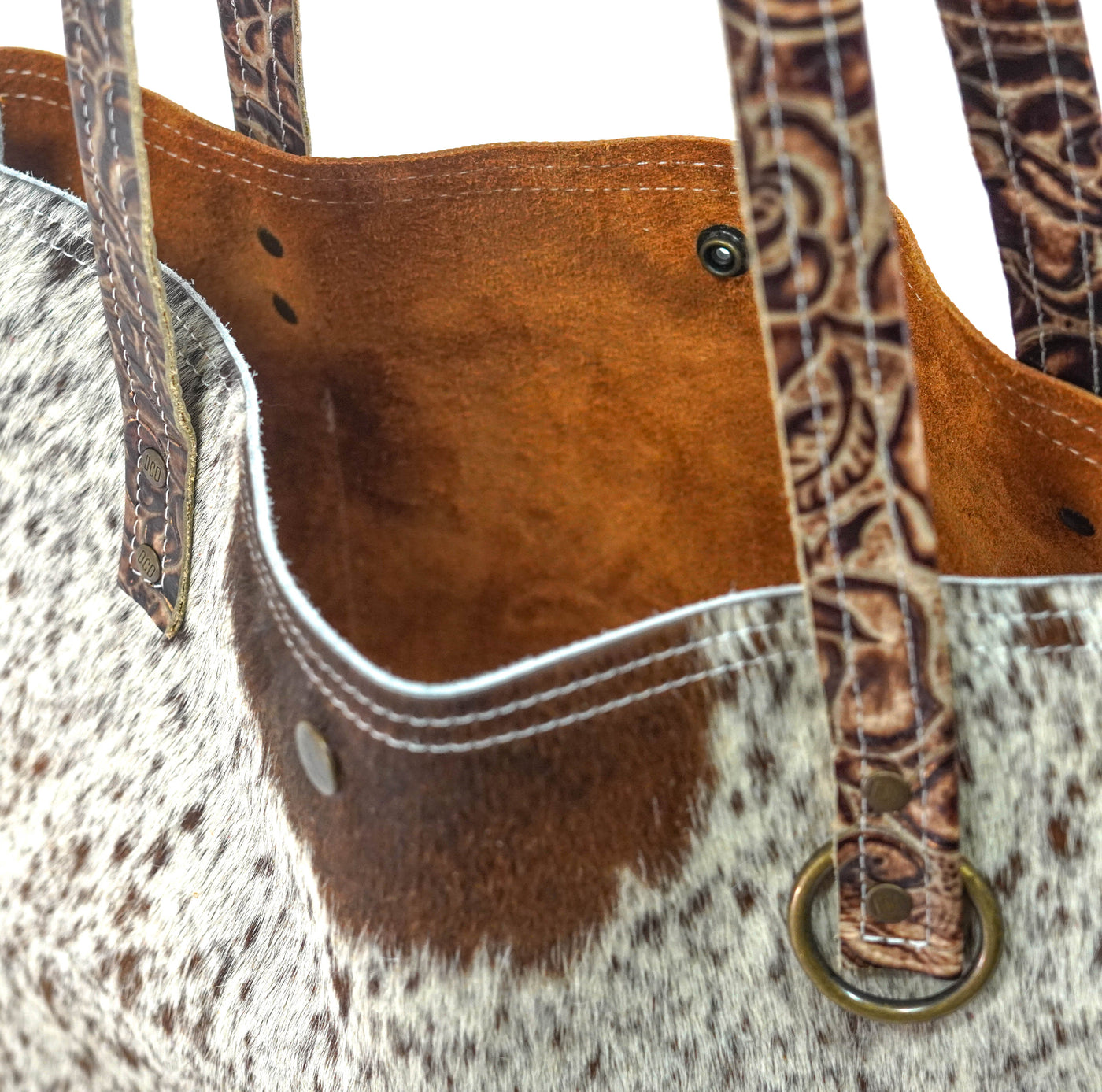 Trisha - Longhorn w/ No Embossed-Trisha-Western-Cowhide-Bags-Handmade-Products-Gifts-Dancing Cactus Designs