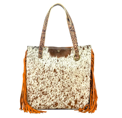 Trisha - Longhorn w/ No Embossed-Trisha-Western-Cowhide-Bags-Handmade-Products-Gifts-Dancing Cactus Designs