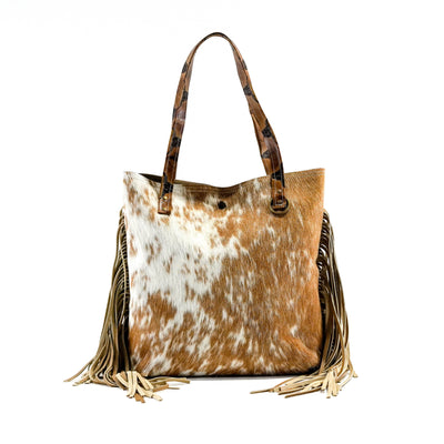 Trisha - Longhorn w/ Sepia Skulls-Trisha-Western-Cowhide-Bags-Handmade-Products-Gifts-Dancing Cactus Designs