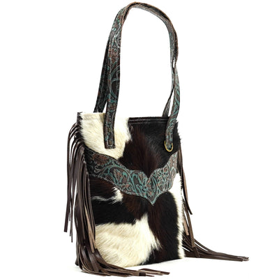 Trisha - Tricolor w/ Evergreen Tool-Trisha-Western-Cowhide-Bags-Handmade-Products-Gifts-Dancing Cactus Designs