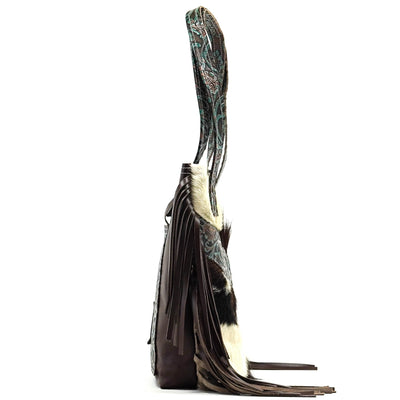 Trisha - Tricolor w/ Evergreen Tool-Trisha-Western-Cowhide-Bags-Handmade-Products-Gifts-Dancing Cactus Designs