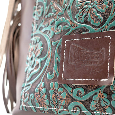Trisha - Tricolor w/ Evergreen Tool-Trisha-Western-Cowhide-Bags-Handmade-Products-Gifts-Dancing Cactus Designs
