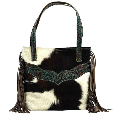 Trisha - Tricolor w/ Evergreen Tool-Trisha-Western-Cowhide-Bags-Handmade-Products-Gifts-Dancing Cactus Designs