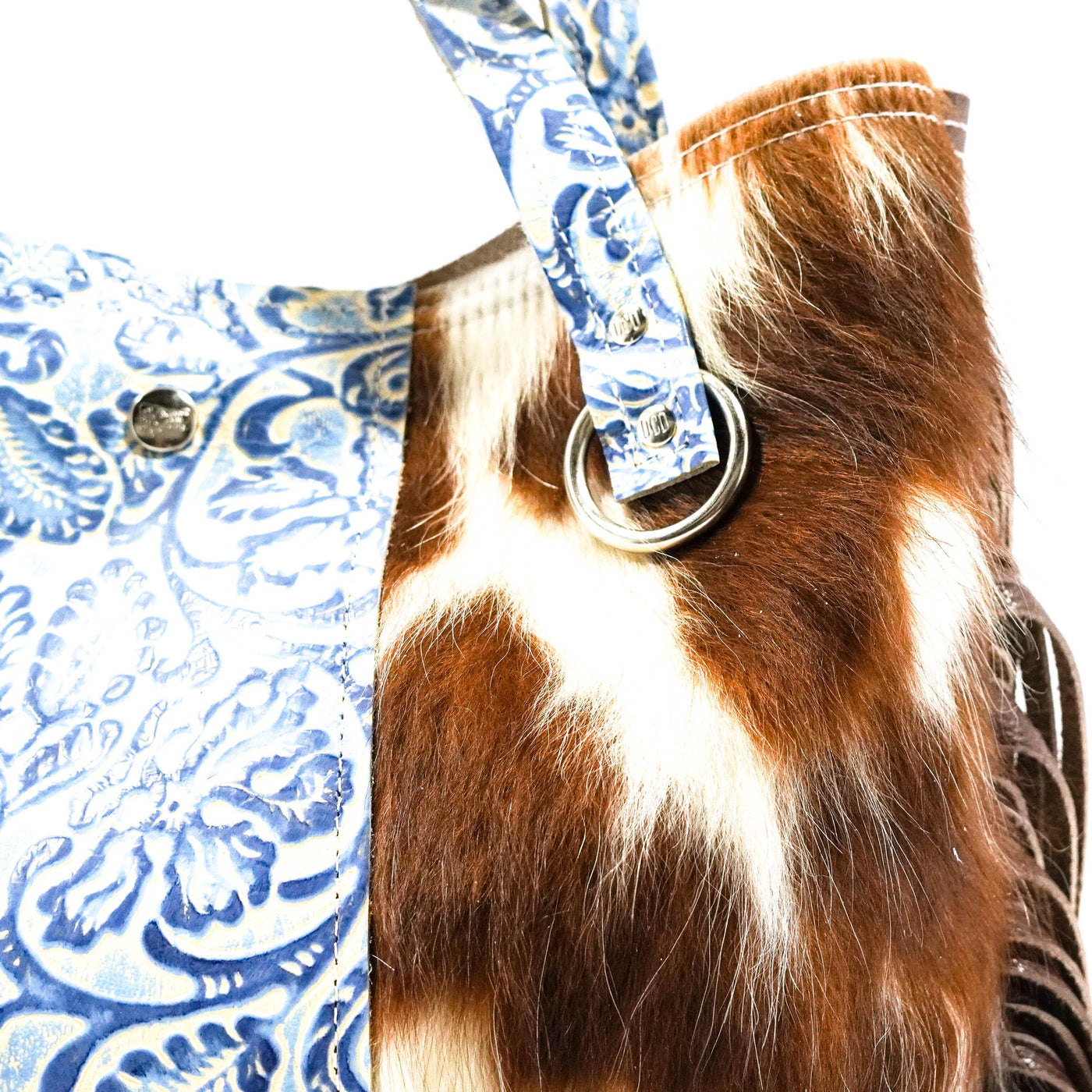 Trisha - Tricolor w/ Galaxy Tool-Trisha-Western-Cowhide-Bags-Handmade-Products-Gifts-Dancing Cactus Designs