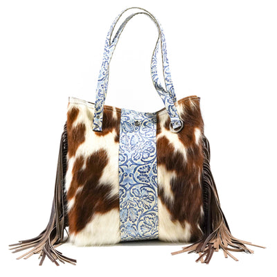 Trisha - Tricolor w/ Galaxy Tool-Trisha-Western-Cowhide-Bags-Handmade-Products-Gifts-Dancing Cactus Designs