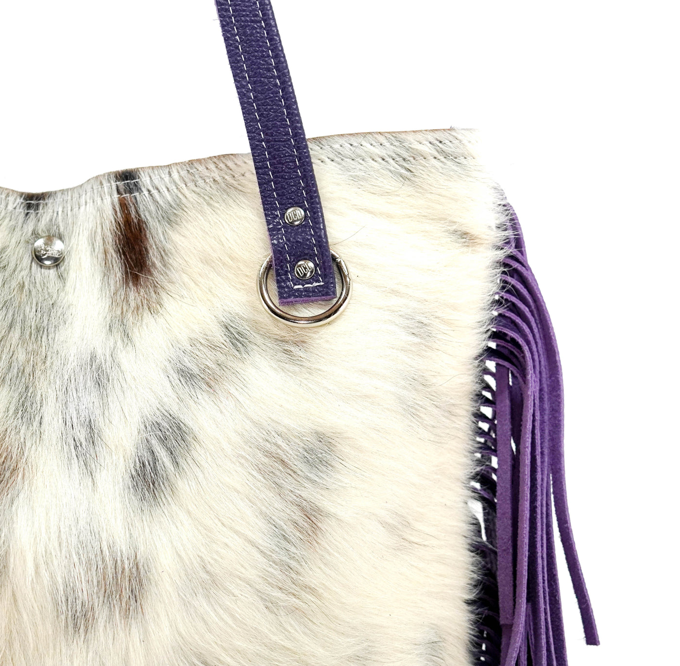 Trisha - Tricolor w/ No Embossed-Trisha-Western-Cowhide-Bags-Handmade-Products-Gifts-Dancing Cactus Designs