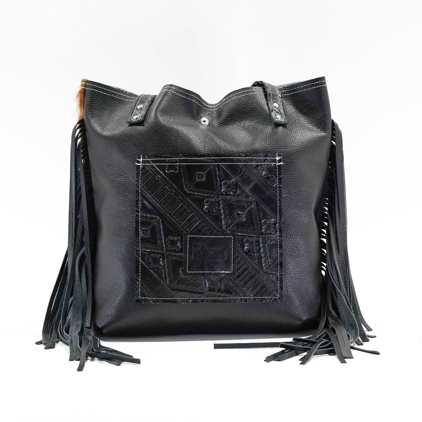 Trisha - Tricolor w/ Onyx Navajo-Trisha-Western-Cowhide-Bags-Handmade-Products-Gifts-Dancing Cactus Designs