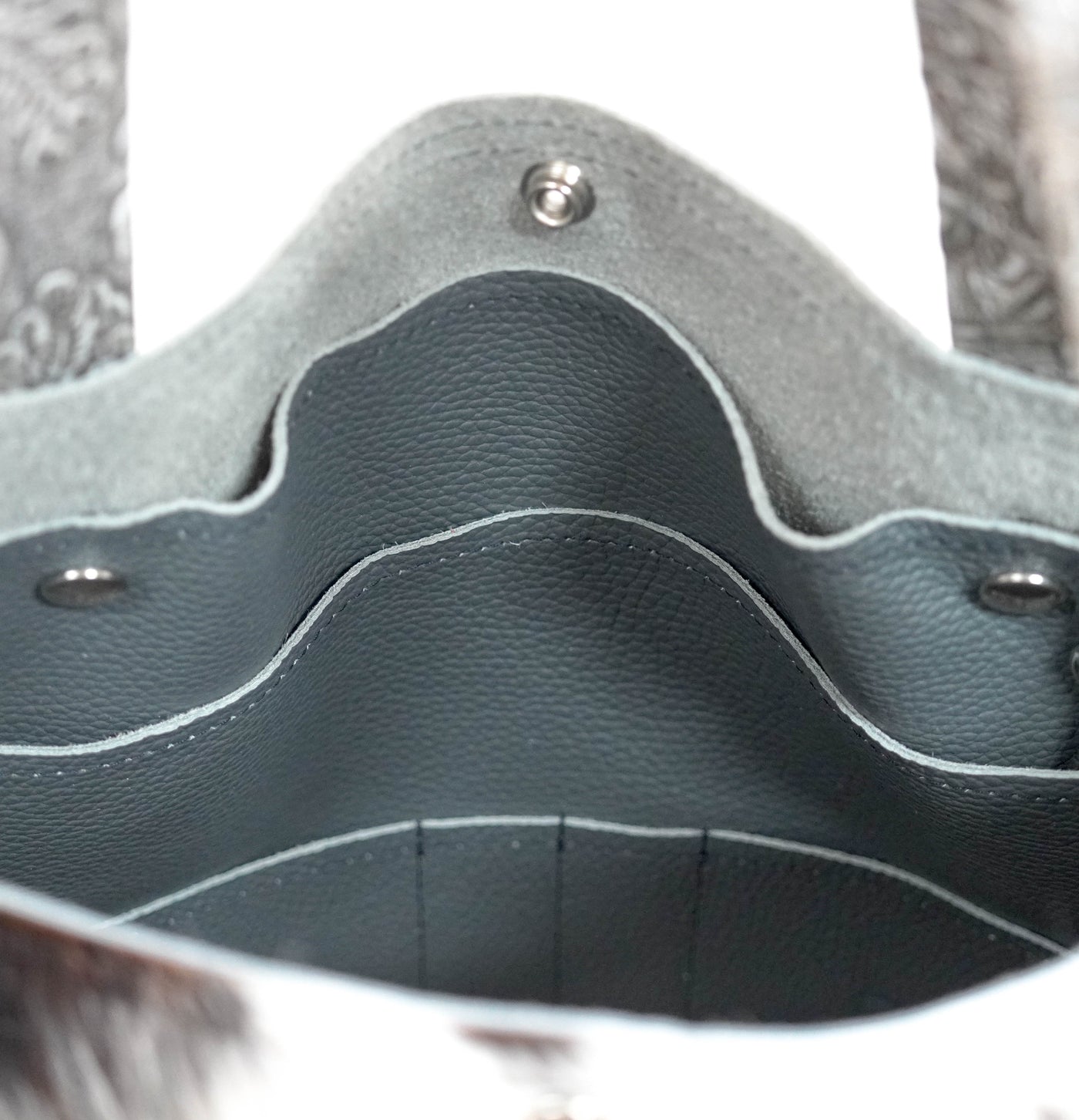 Trisha - Tricolor w/ Silver tool-Trisha-Western-Cowhide-Bags-Handmade-Products-Gifts-Dancing Cactus Designs