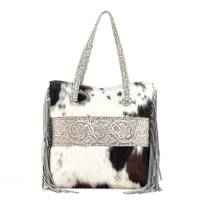 Trisha - Tricolor w/ Silver tool-Trisha-Western-Cowhide-Bags-Handmade-Products-Gifts-Dancing Cactus Designs