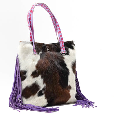 Trisha - Tricolor w/ Unicorn Navajo-Trisha-Western-Cowhide-Bags-Handmade-Products-Gifts-Dancing Cactus Designs