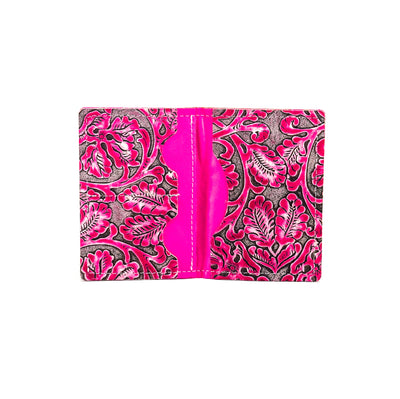 Waylon Wallet - All Embossed w/ Cowgirl Tool-Waylon Wallet-Western-Cowhide-Bags-Handmade-Products-Gifts-Dancing Cactus Designs