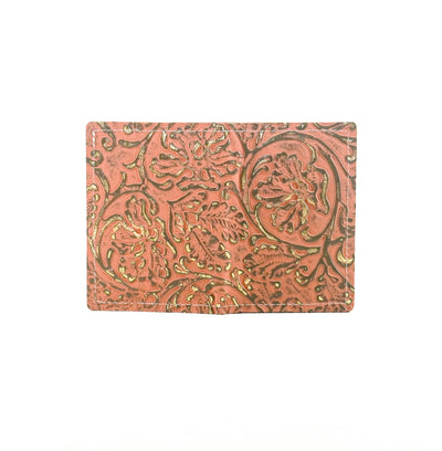 Waylon Wallet - All Embossed w/ Grapefruit Tool-Waylon Wallet-Western-Cowhide-Bags-Handmade-Products-Gifts-Dancing Cactus Designs