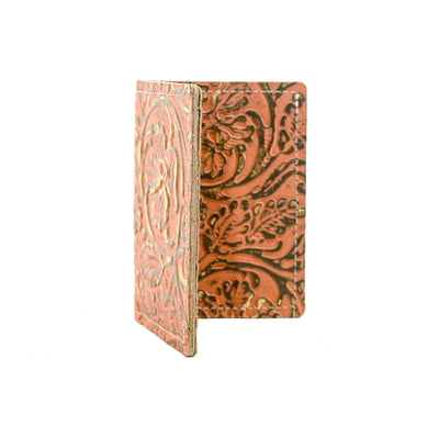 Waylon Wallet - All Embossed w/ Grapefruit Tool-Waylon Wallet-Western-Cowhide-Bags-Handmade-Products-Gifts-Dancing Cactus Designs