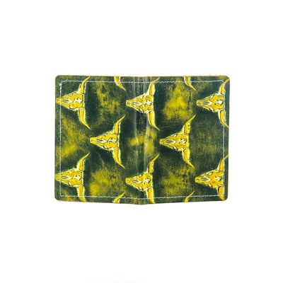 Waylon Wallet - All Embossed w/ Mountain View Skulls-Waylon Wallet-Western-Cowhide-Bags-Handmade-Products-Gifts-Dancing Cactus Designs