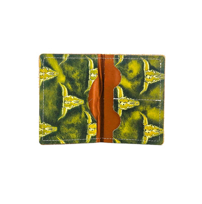 Waylon Wallet - All Embossed w/ Mountain View Skulls-Waylon Wallet-Western-Cowhide-Bags-Handmade-Products-Gifts-Dancing Cactus Designs