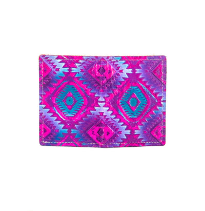 Waylon Wallet - All Embossed w/ Rio Aztec-Waylon Wallet-Western-Cowhide-Bags-Handmade-Products-Gifts-Dancing Cactus Designs
