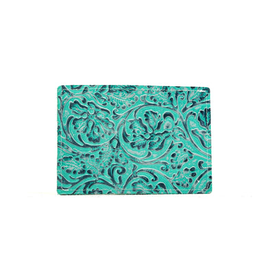 Waylon Wallet - All Embossed w/ Royston Tool-Waylon Wallet-Western-Cowhide-Bags-Handmade-Products-Gifts-Dancing Cactus Designs