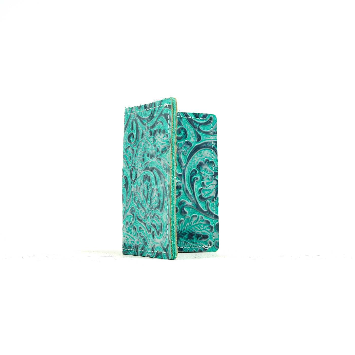 Waylon Wallet - All Embossed w/ Royston Tool-Waylon Wallet-Western-Cowhide-Bags-Handmade-Products-Gifts-Dancing Cactus Designs