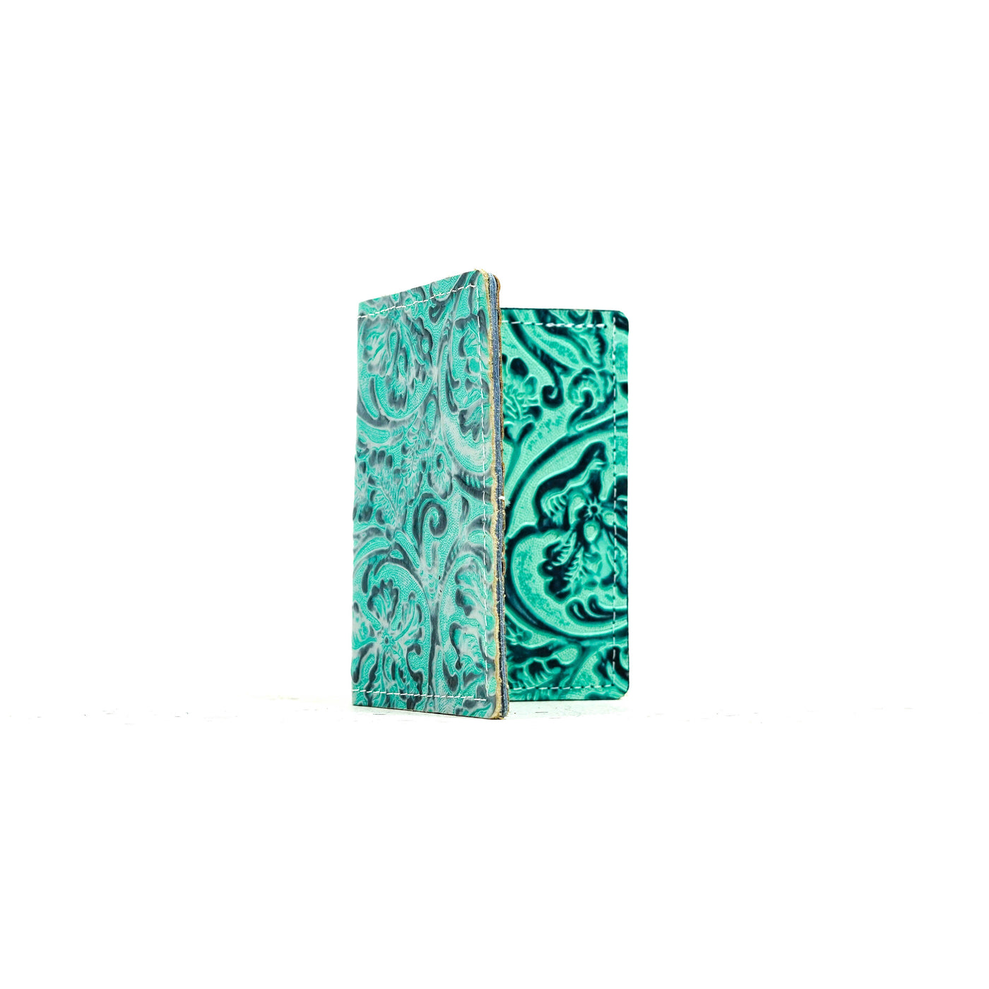 Waylon Wallet - All Embossed w/ Royston Tool-Waylon Wallet-Western-Cowhide-Bags-Handmade-Products-Gifts-Dancing Cactus Designs