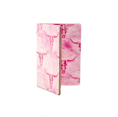 Waylon Wallet - All Embossed w/ Western Barbie Skulls-Waylon Wallet-Western-Cowhide-Bags-Handmade-Products-Gifts-Dancing Cactus Designs