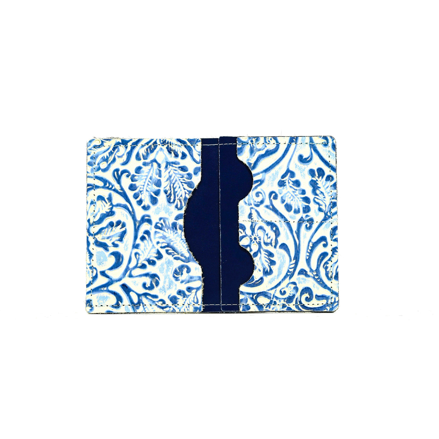 Waylon Wallet - Black & White w/ Galaxy Tool-Waylon Wallet-Western-Cowhide-Bags-Handmade-Products-Gifts-Dancing Cactus Designs