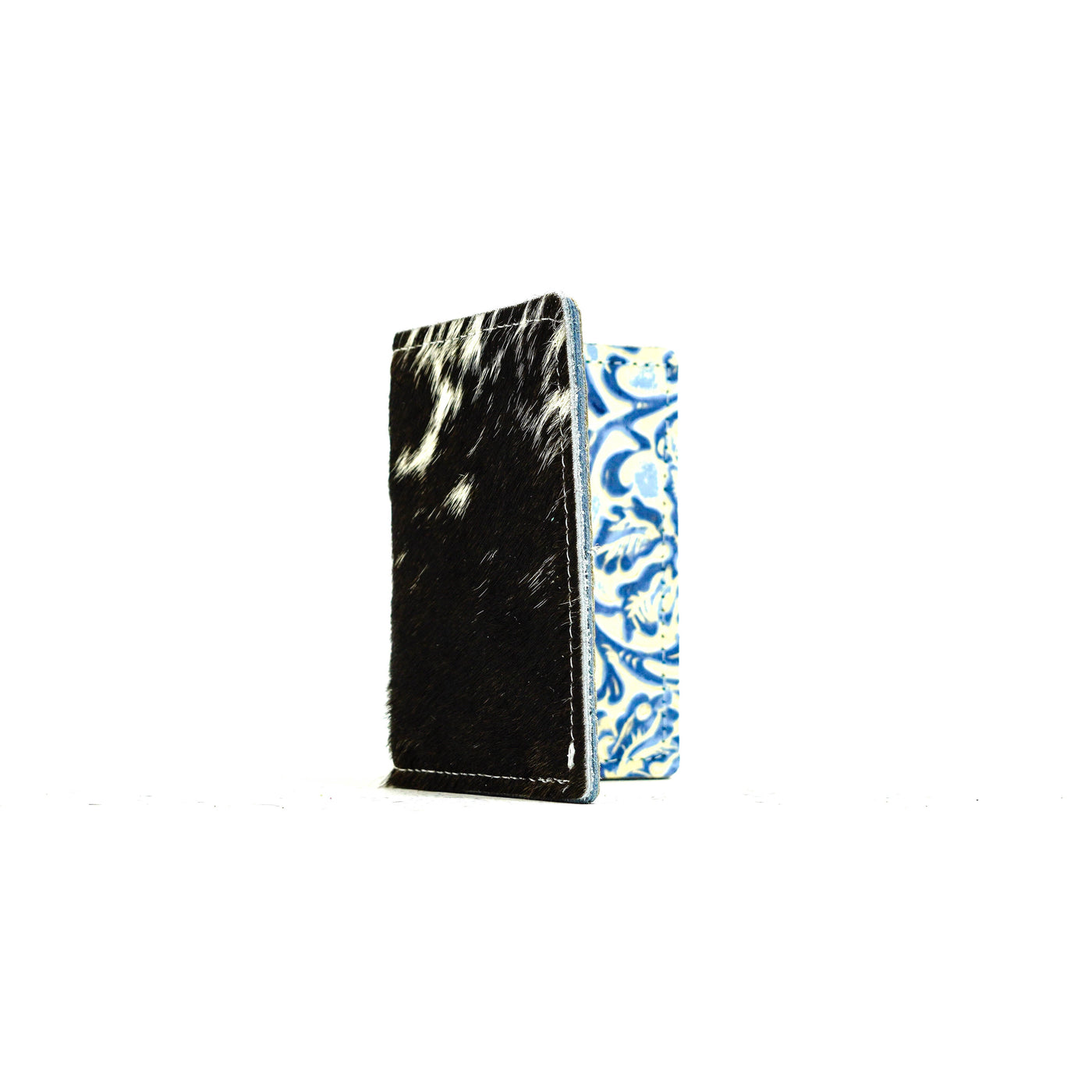 Waylon Wallet - Black & White w/ Galaxy Tool-Waylon Wallet-Western-Cowhide-Bags-Handmade-Products-Gifts-Dancing Cactus Designs