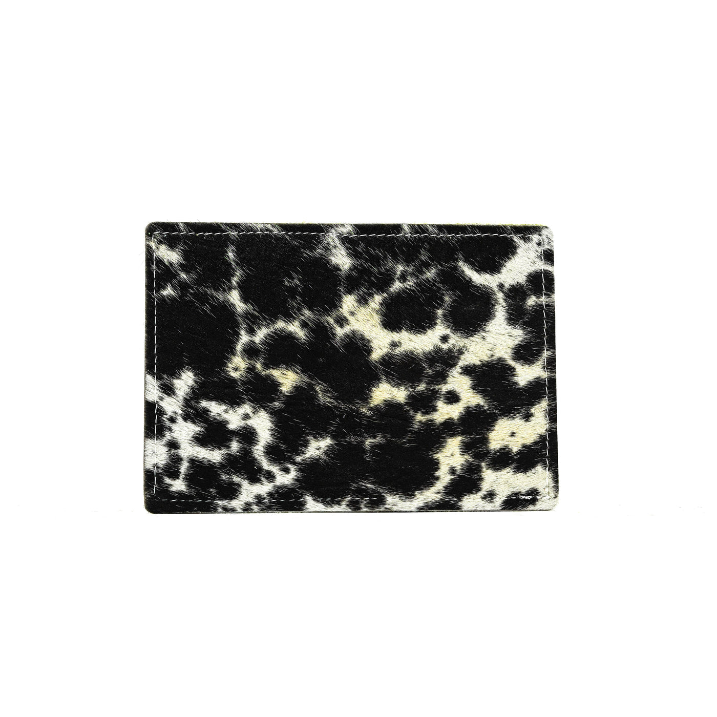 Waylon Wallet - Black & White w/ Rainbow Aztec-Waylon Wallet-Western-Cowhide-Bags-Handmade-Products-Gifts-Dancing Cactus Designs